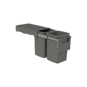 Hideaway Compact Bins 2 x 16L Buckets | Door Pull gallery detail image