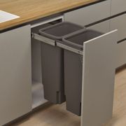 Hideaway Compact Bins 2 x 35L Buckets | Door Pull gallery detail image