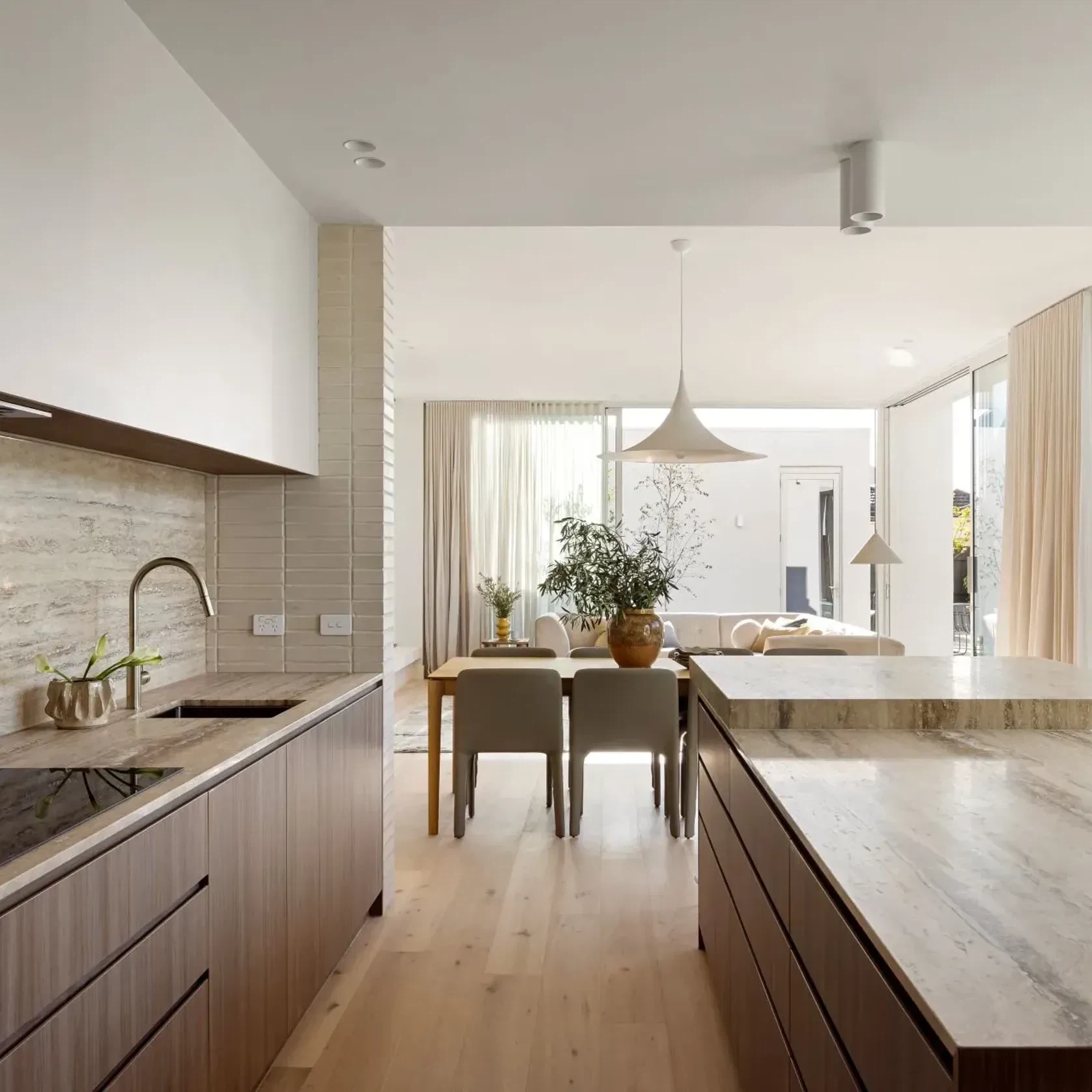 Florence Vein Cut Travertine Benchtop gallery detail image