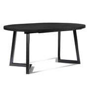 NOVAH Extendable Dining Table 120-200cm - Black gallery detail image