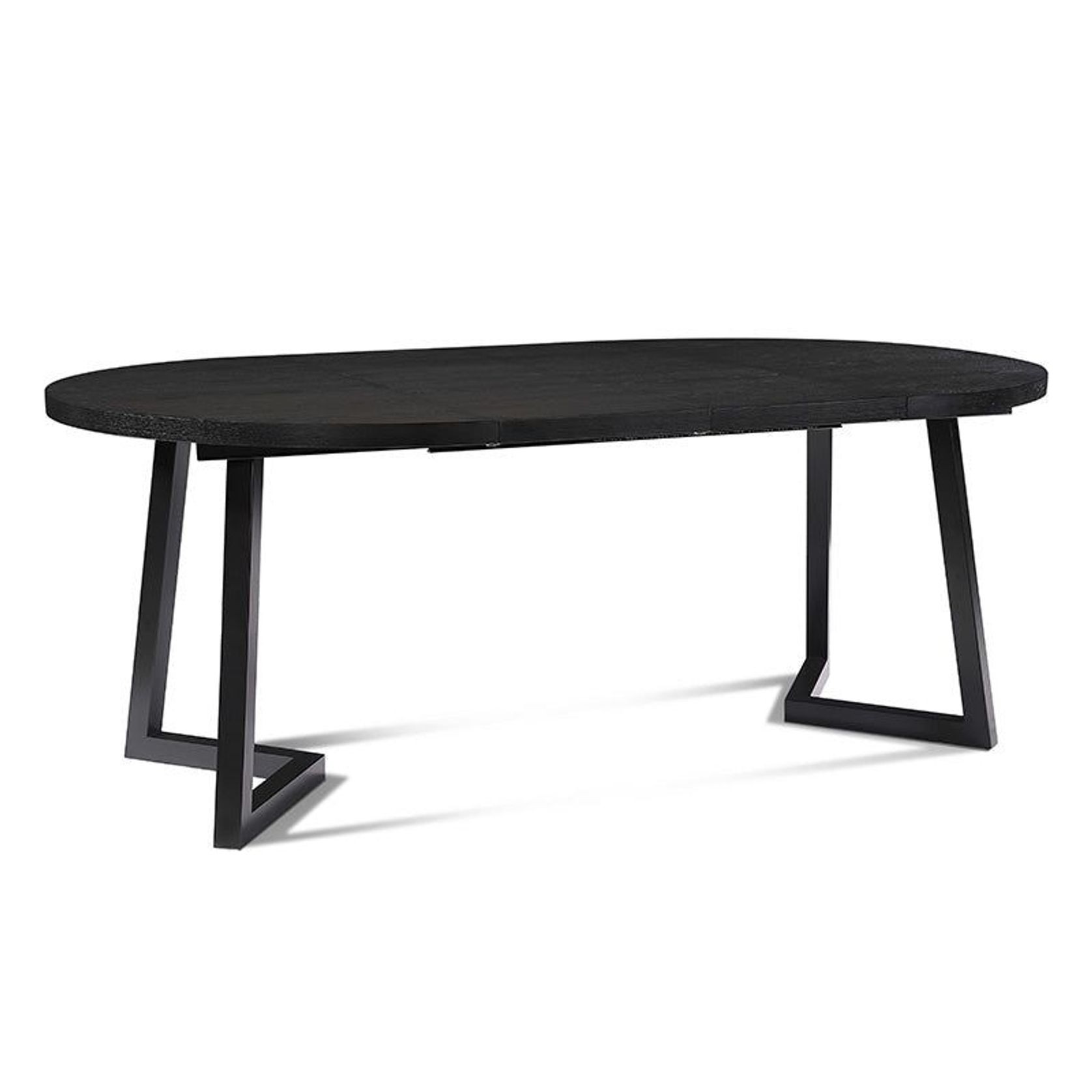 NOVAH Extendable Dining Table 120-200cm - Black gallery detail image