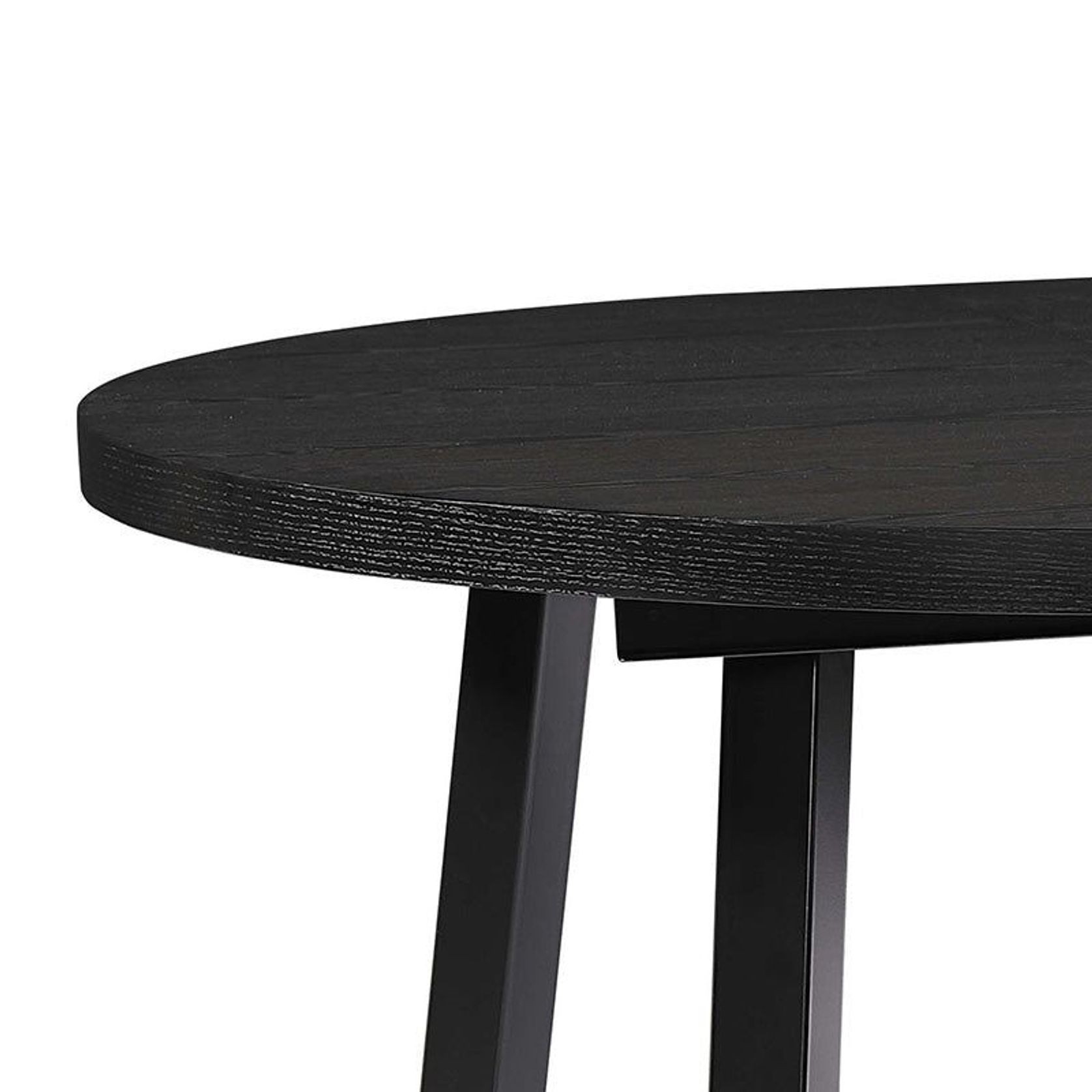 NOVAH Extendable Dining Table 120-200cm - Black gallery detail image