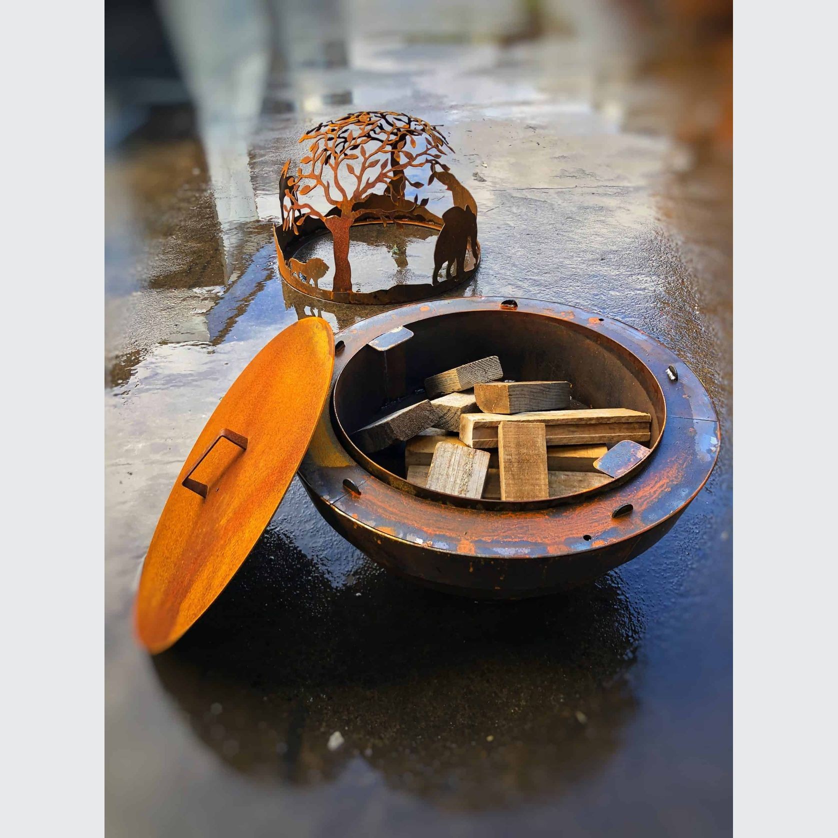 African Ball Brazier gallery detail image