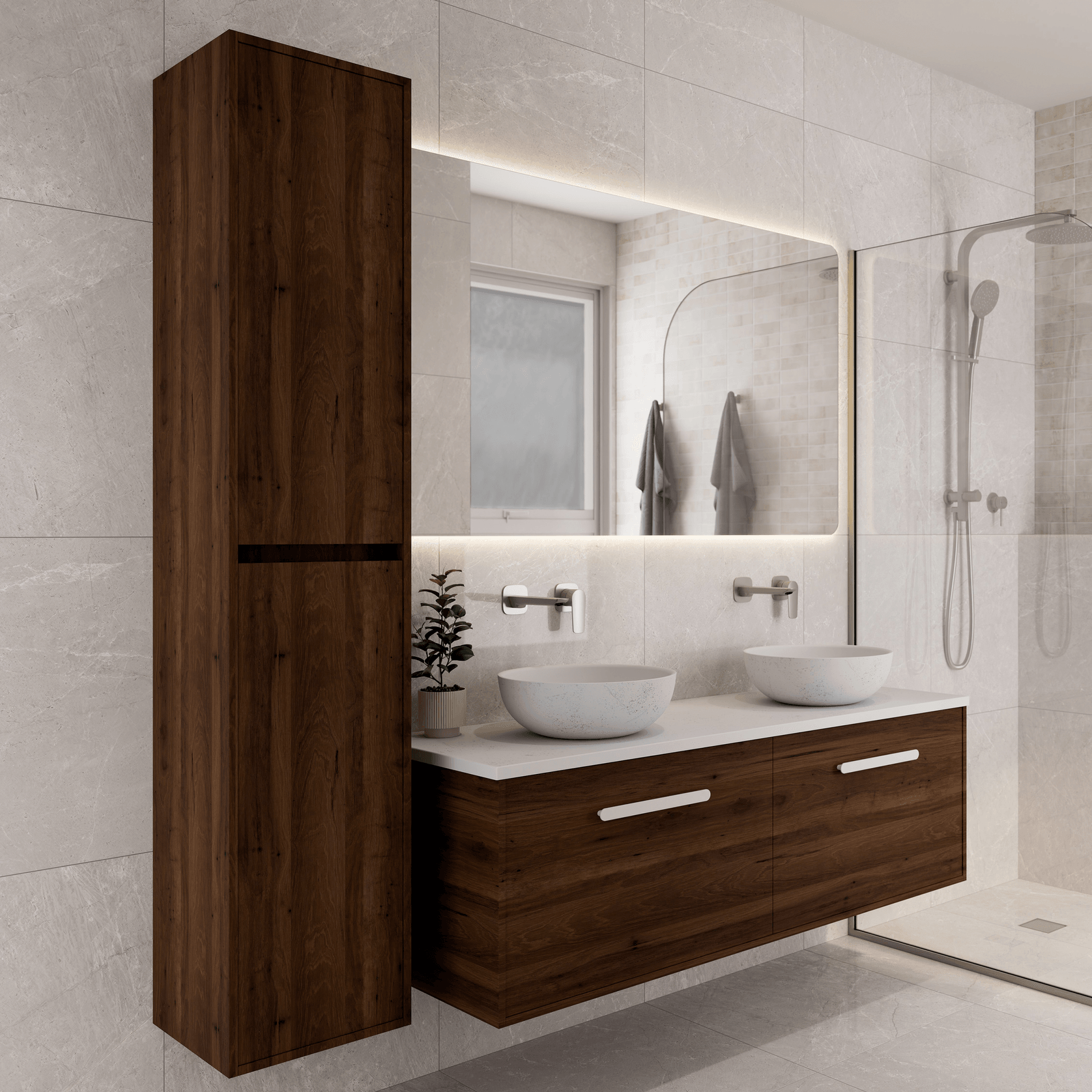 Hako Tall Bathroom Storage Cabinet gallery detail image