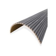 WOODFLEX Flexible Wooden Slat Wall Panel - Black - 2700mm x 600mm - Half Round 27mm gallery detail image