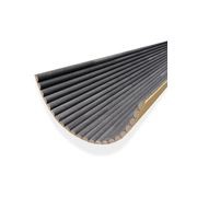 WOODFLEX Flexible Wooden Slat Wall Panel - Black - 2700mm x 600mm - Half Round 27mm gallery detail image