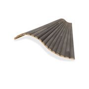 WOODFLEX Flexible Wooden Slat Wall Panel - Black Oak - 2700mm x 600mm - Half Round 37mm gallery detail image