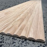 WOODFLEX Flexible Wooden Slat Wall Panel - Oak Veneer - 2700mm x 600mm - Half Round 37mm gallery detail image