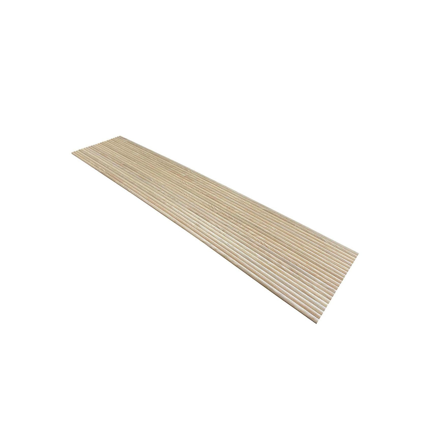 WOODFLEX Flexible Wooden Slat Wall Panel - Oak Veneer - 3000mm x 600mm - Half Round gallery detail image