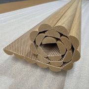 WOODFLEX Flexible Wooden Slat Wall Panel - Oak Veneer - 3000mm x 600mm - Half Round gallery detail image