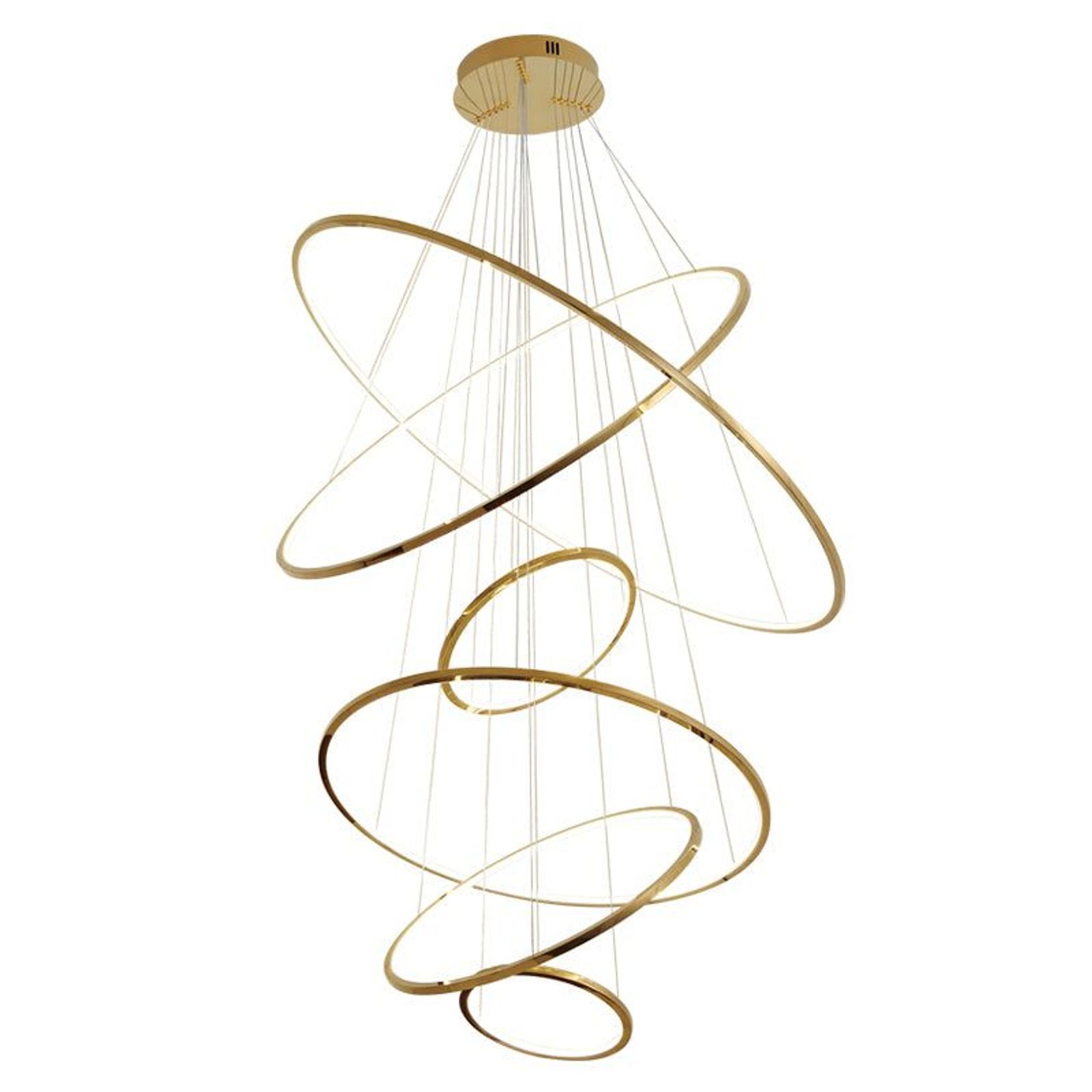 Halo Titanium Gold Suspension Light gallery detail image