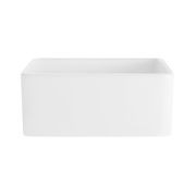 Hartley Small Single Farmhouse Sink | Gloss White gallery detail image