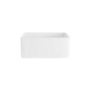 Hartley Small Single Farmhouse Sink | Gloss White gallery detail image