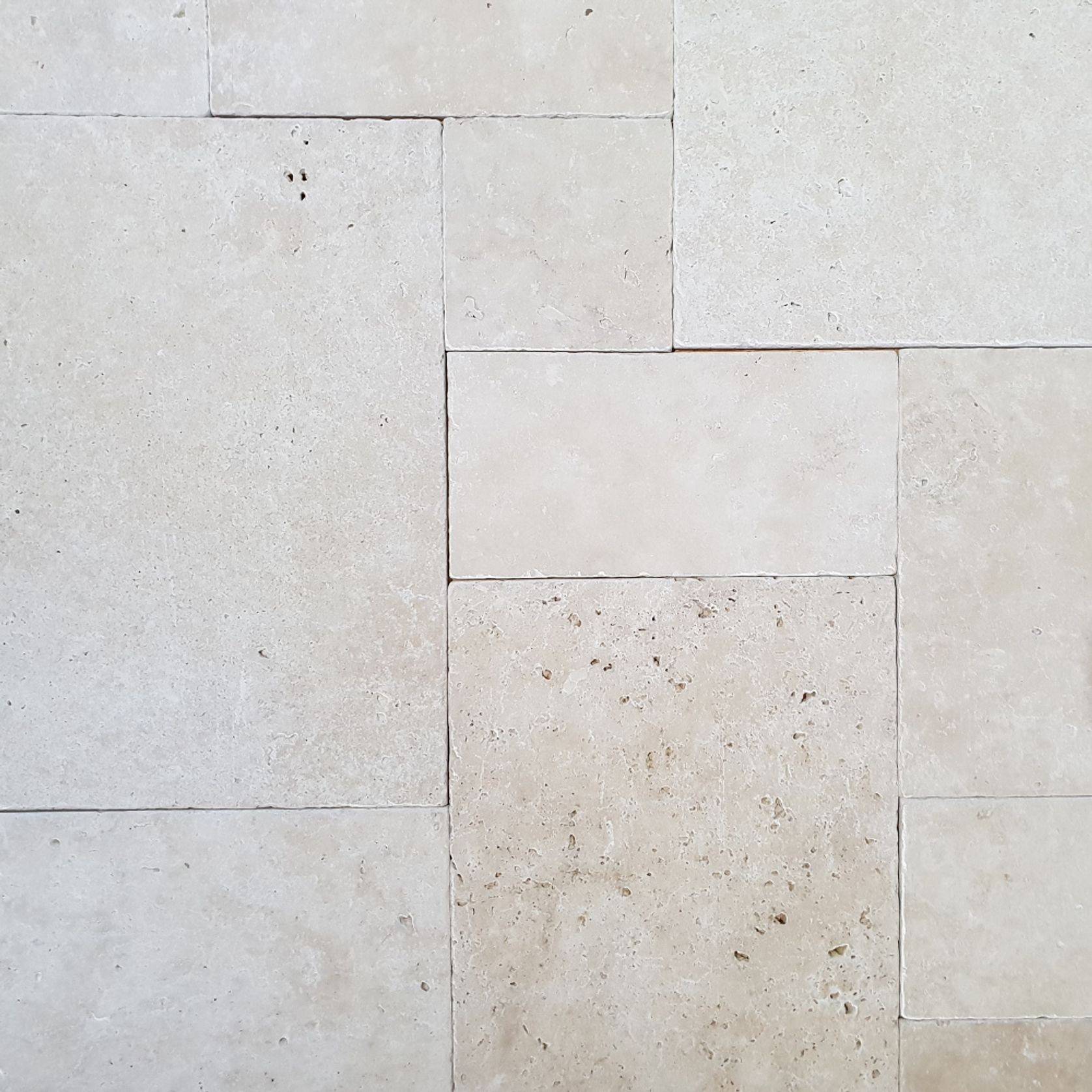 30mm Ivory Travertine French Pattern Pavers gallery detail image