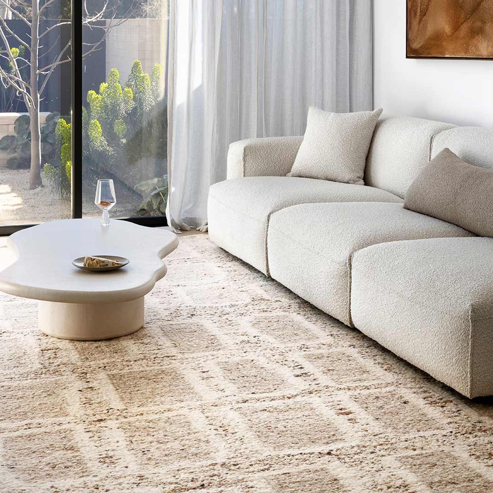 Heras Rug | Sand gallery detail image