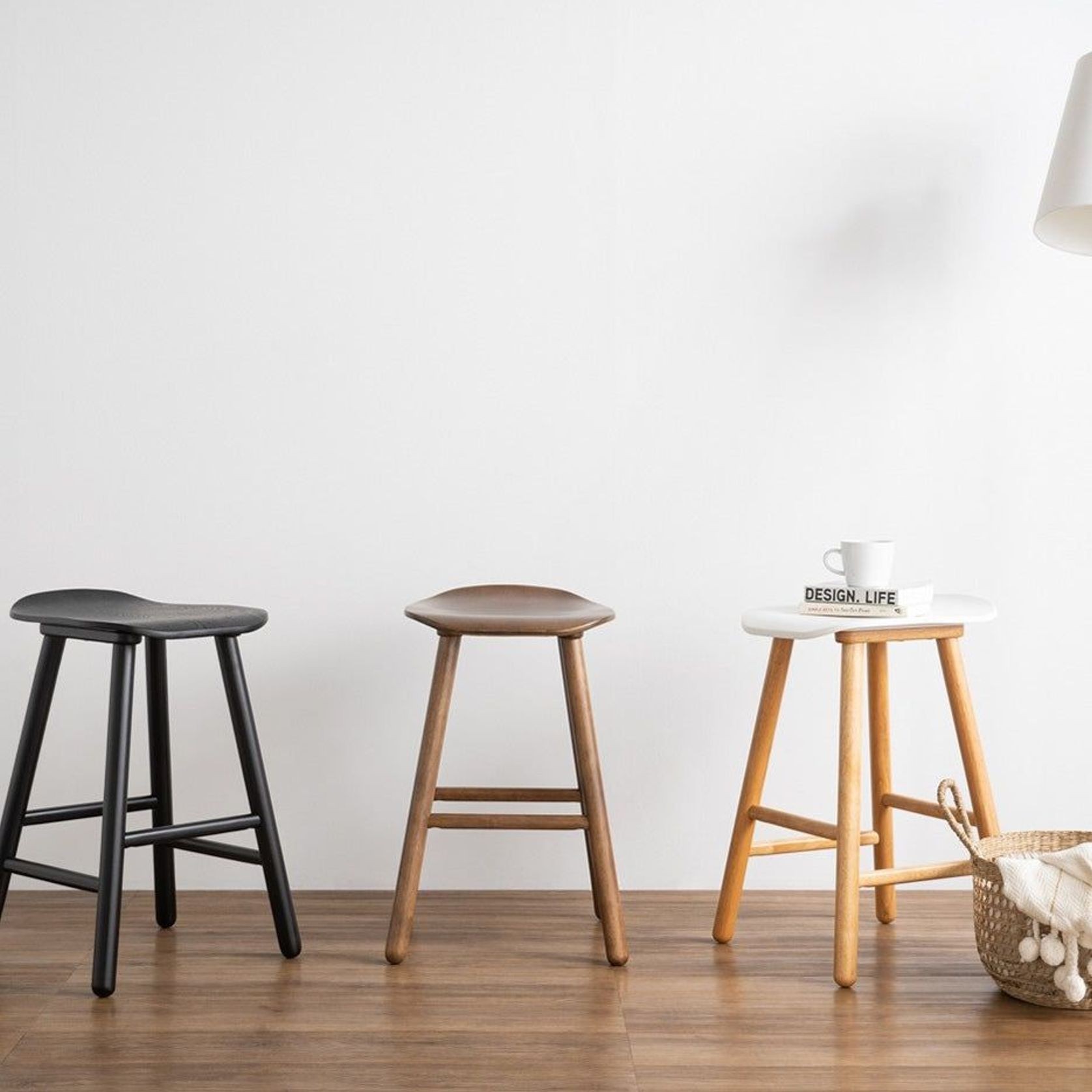 Hetty Counter Stool - Black Ash Veneer gallery detail image