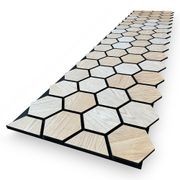 Hexagon WOODFLEX Acoustic Wood Wall Panels - Oak Veneer gallery detail image