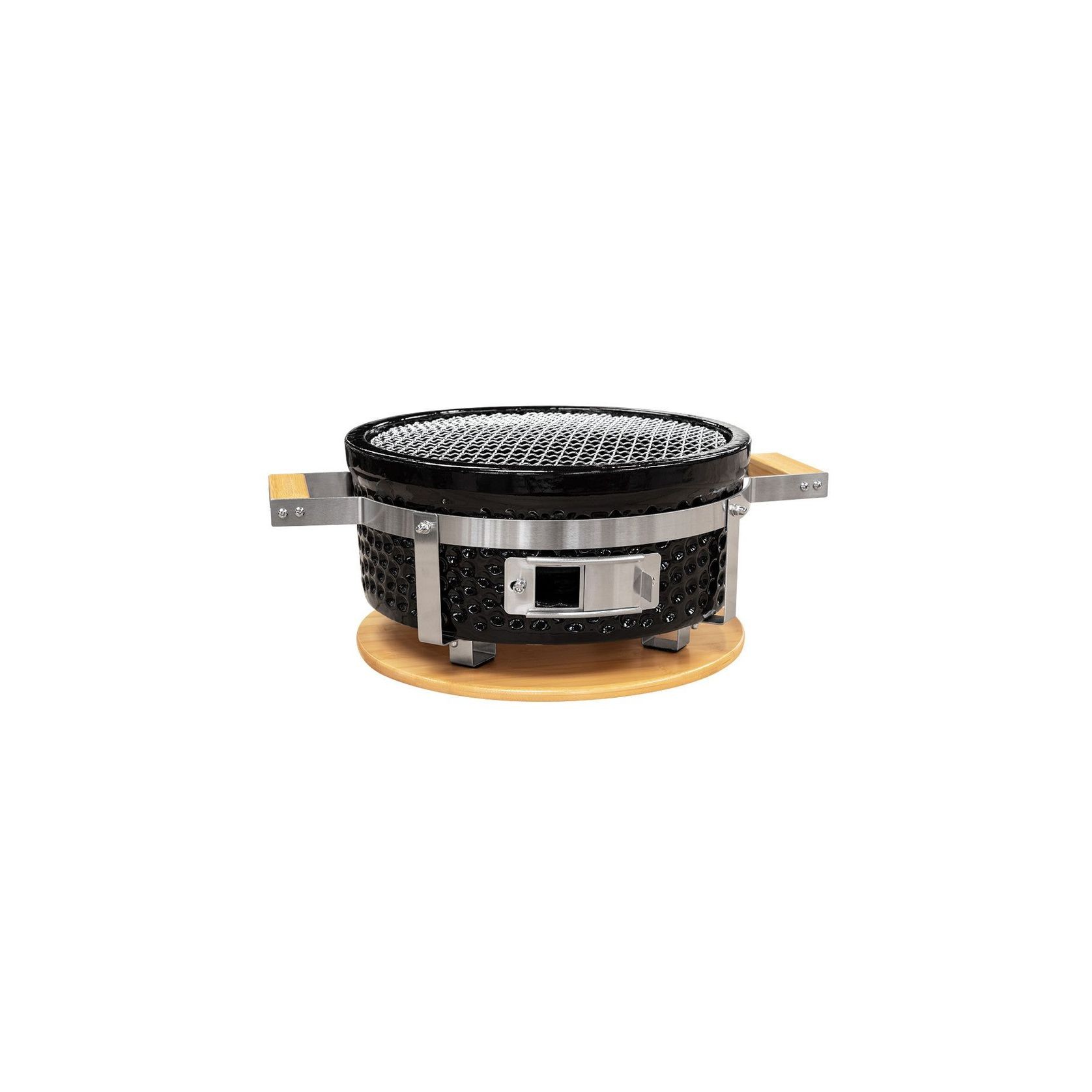 Hibachi Tabletop BBQ Grill with Searing Plate & Oil Tray - Round gallery detail image