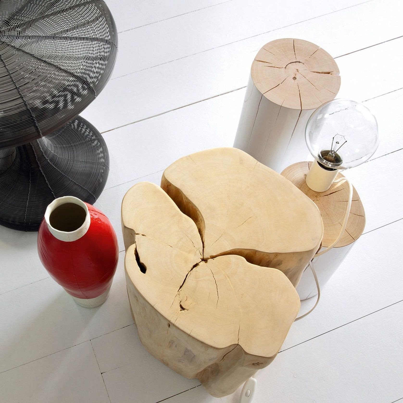 Brick Hornbeam Side Table gallery detail image