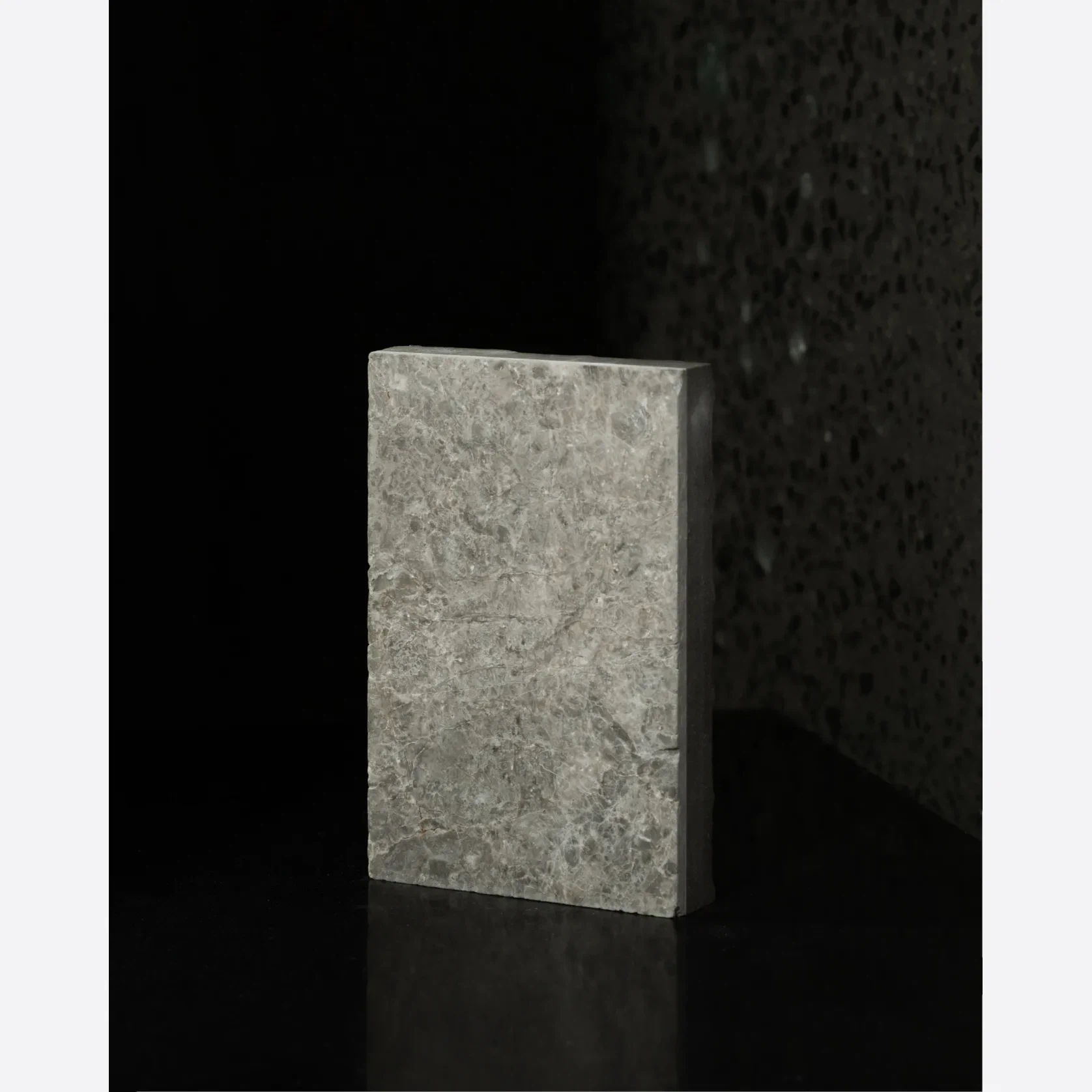 Ice Grey Leathered Marble Porcelia gallery detail image