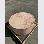Rounded Coffee Table - Pearl Pink Blush Marble | Natural Stone Co. gallery detail image