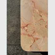 Crescent Corner Coffee Table - Pearl Pink Blush Marble | Natural Stone Co. gallery detail image
