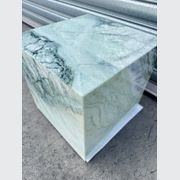 Cube Side Table - Twill Green Marble | Natural Stone Co. gallery detail image