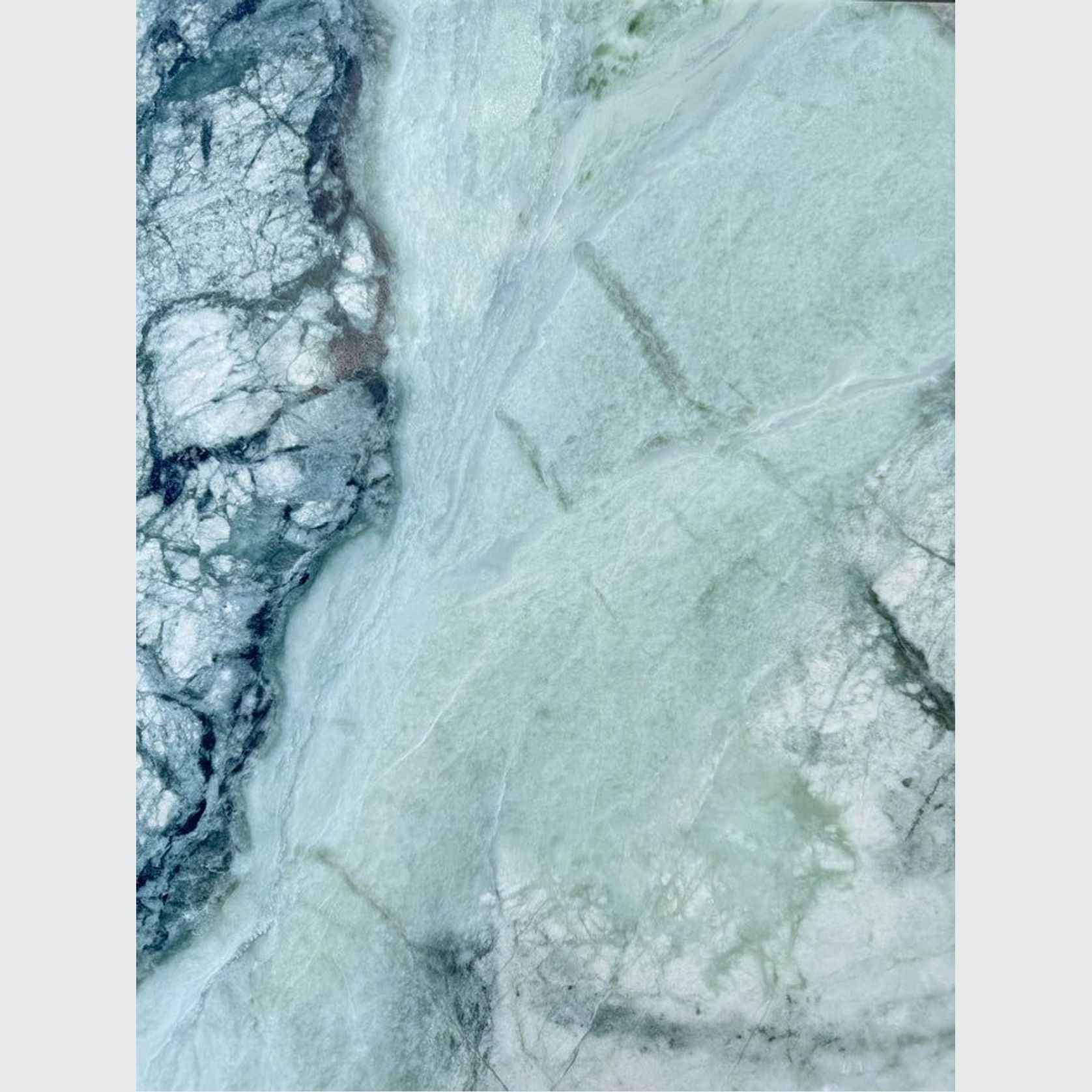 Cube Side Table - Twill Green Marble | Natural Stone Co. gallery detail image