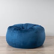 Pierre Fur Bean Bag - Ocean Blue gallery detail image