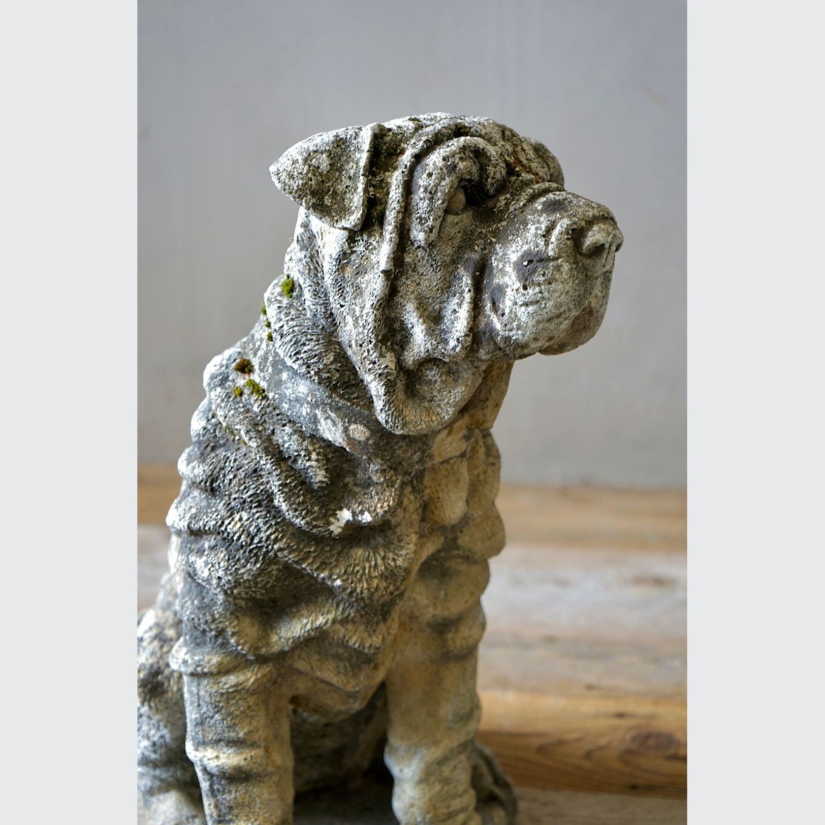 Cast Stone Dog Statues (Pair) gallery detail image