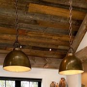 Industrial Brass Dome Pendant Lights gallery detail image