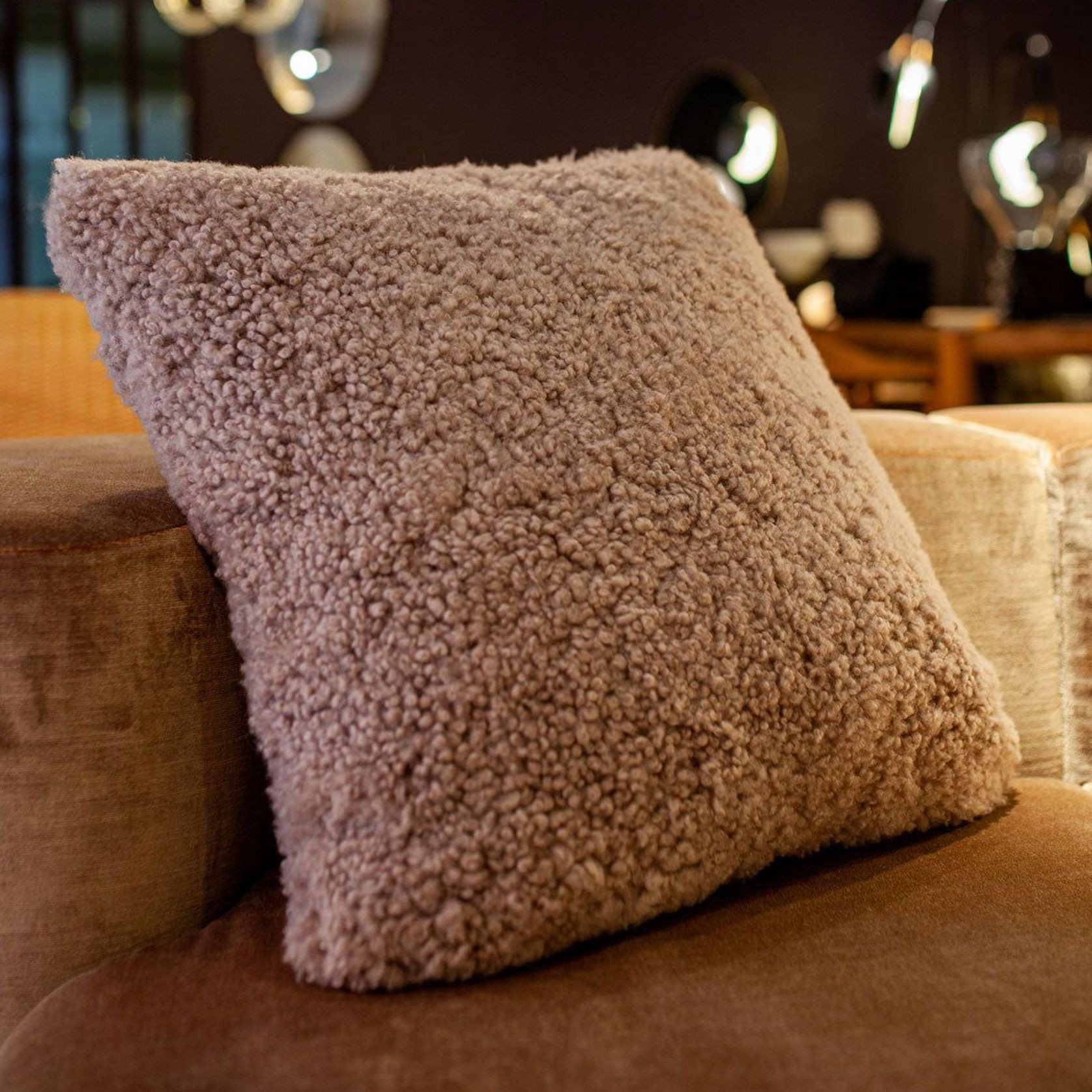 Luxurious Sheepskin Shearling Cushions gallery detail image