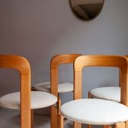 Oak Cushioned Chairs by Bruno Rey for Dietiker gallery detail image