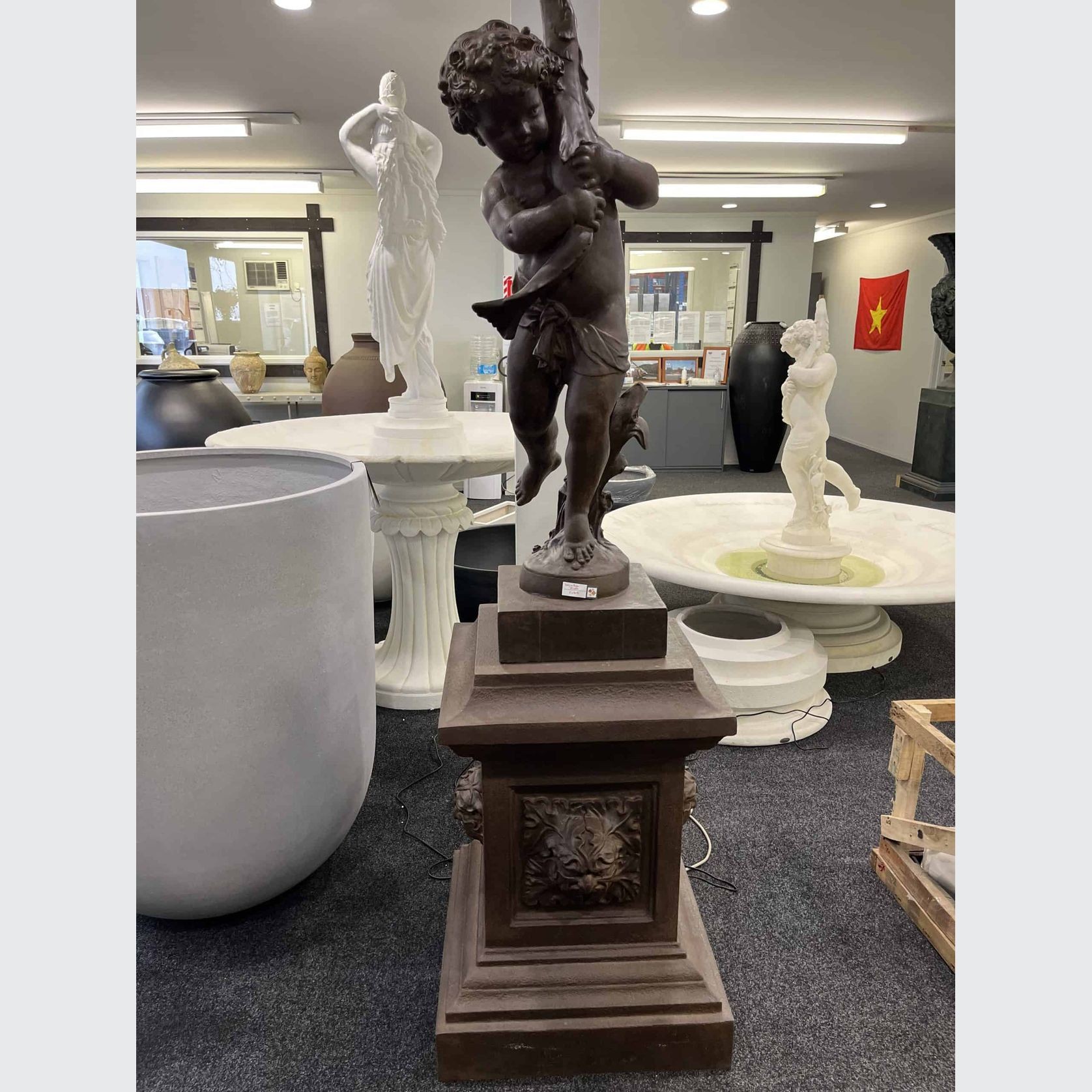 Boy with Fish on Plinth gallery detail image