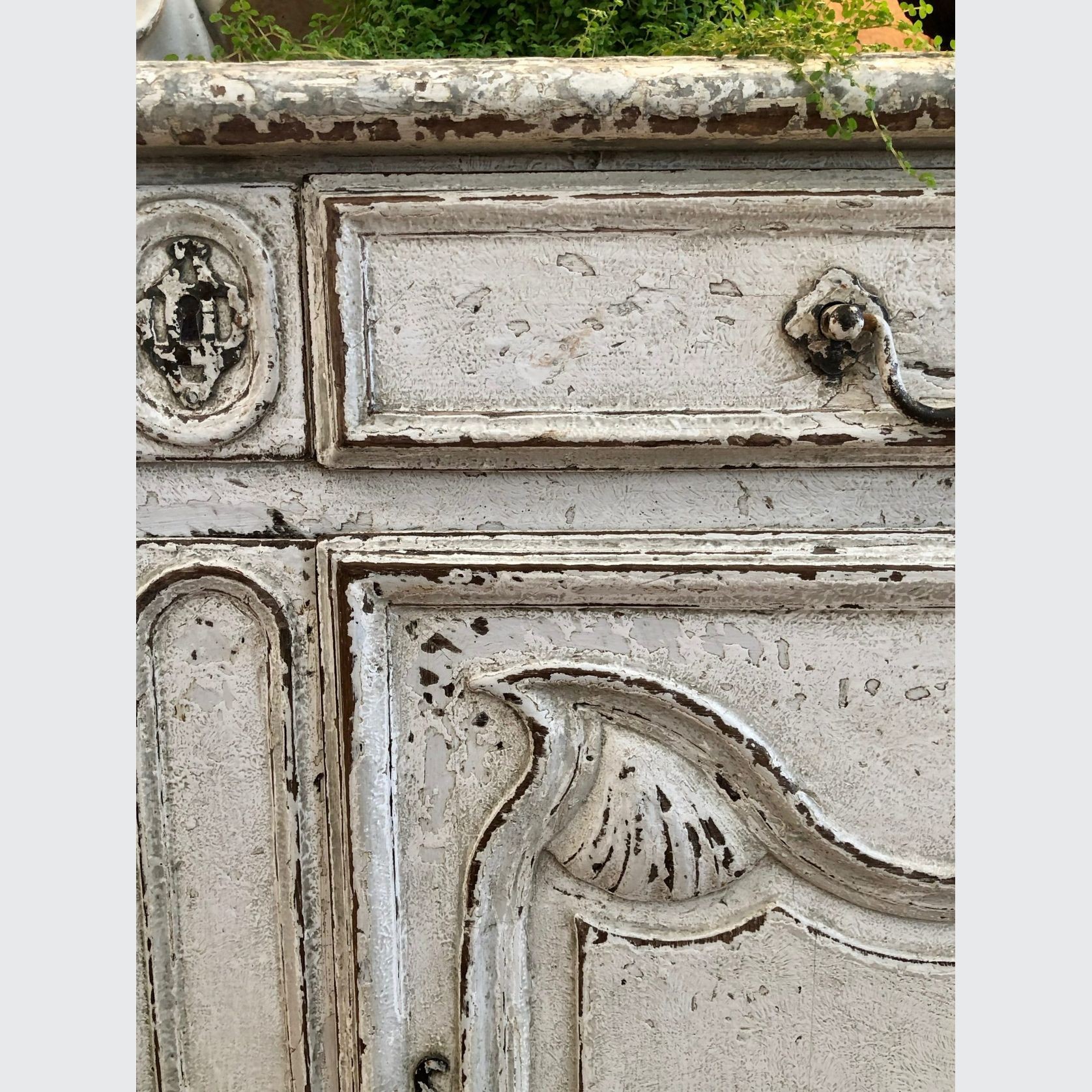 Antique Painted French Dresser With Working Lock gallery detail image