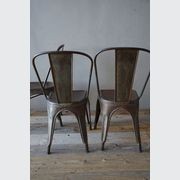 Set of  6 Vintage French Tolix Chairs gallery detail image