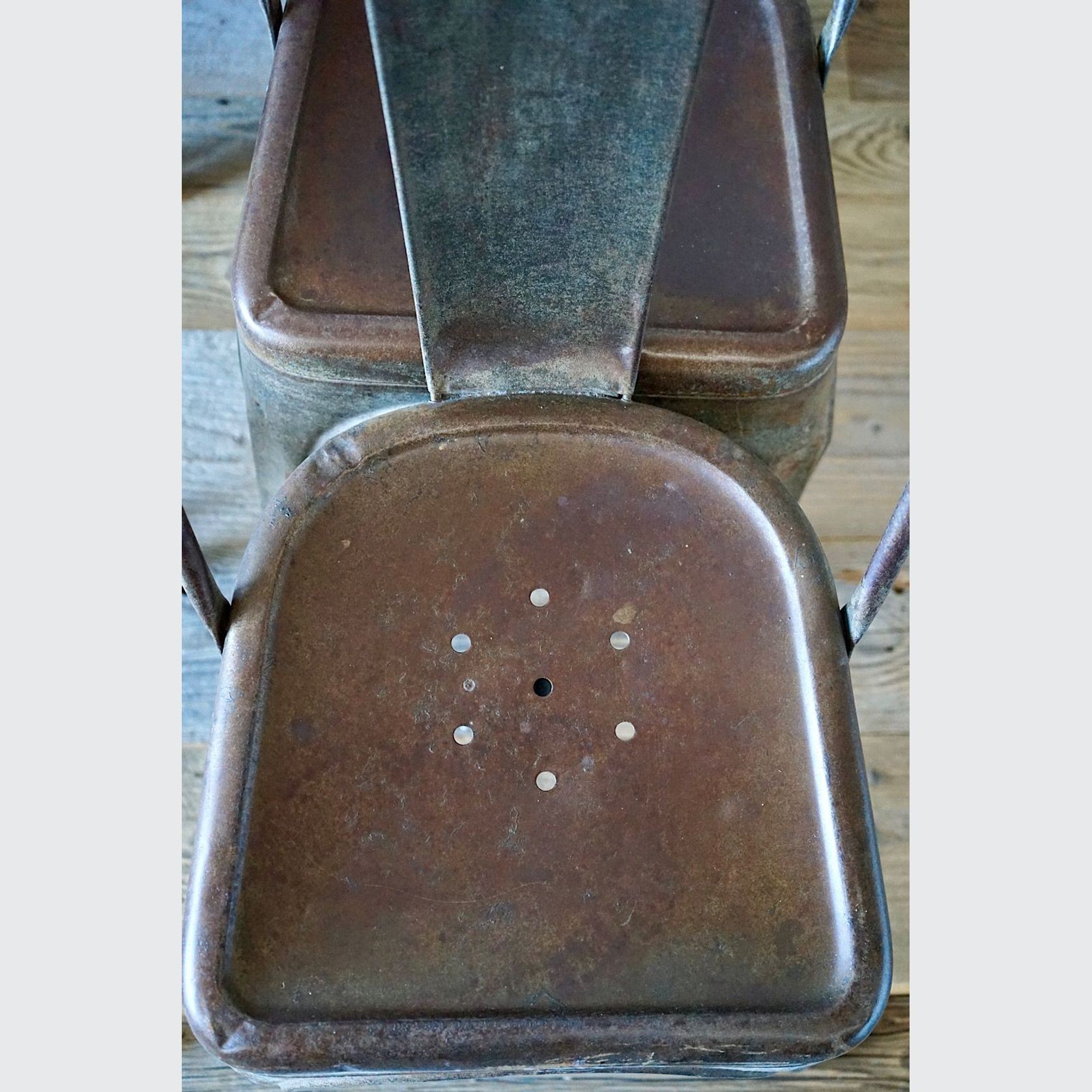 Set of  6 Vintage French Tolix Chairs gallery detail image