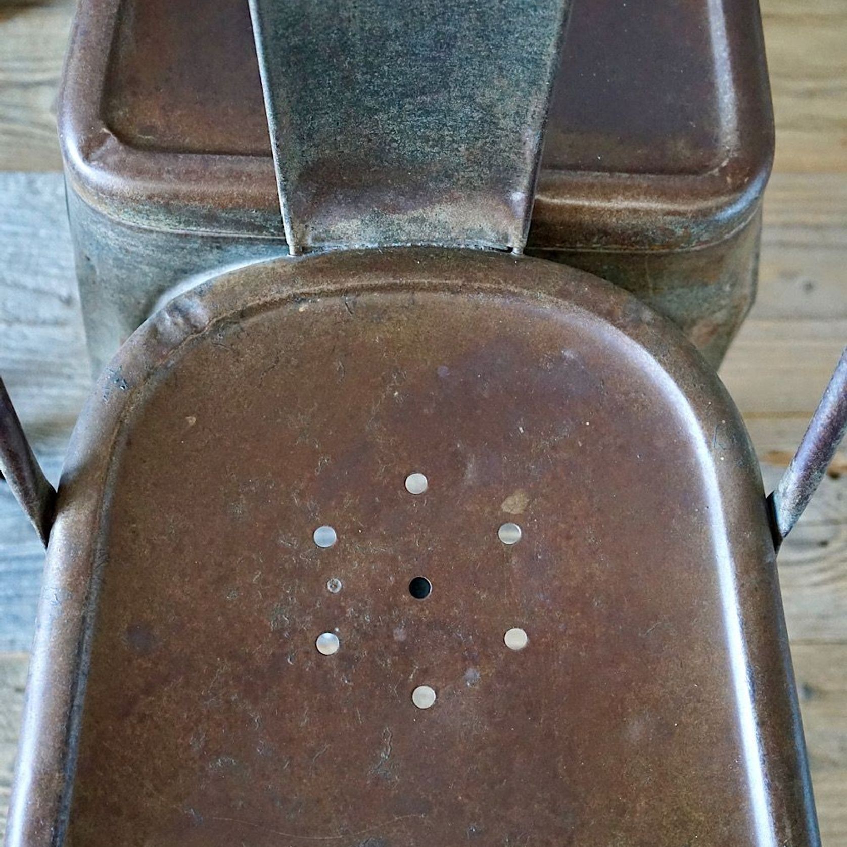 Set of  6 Vintage French Tolix Chairs gallery detail image