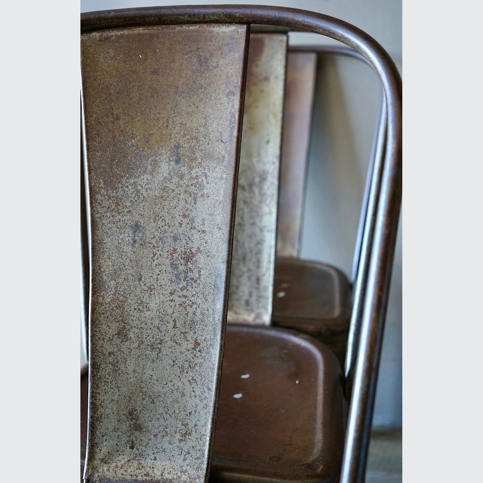 Set of  6 Vintage French Tolix Chairs gallery detail image