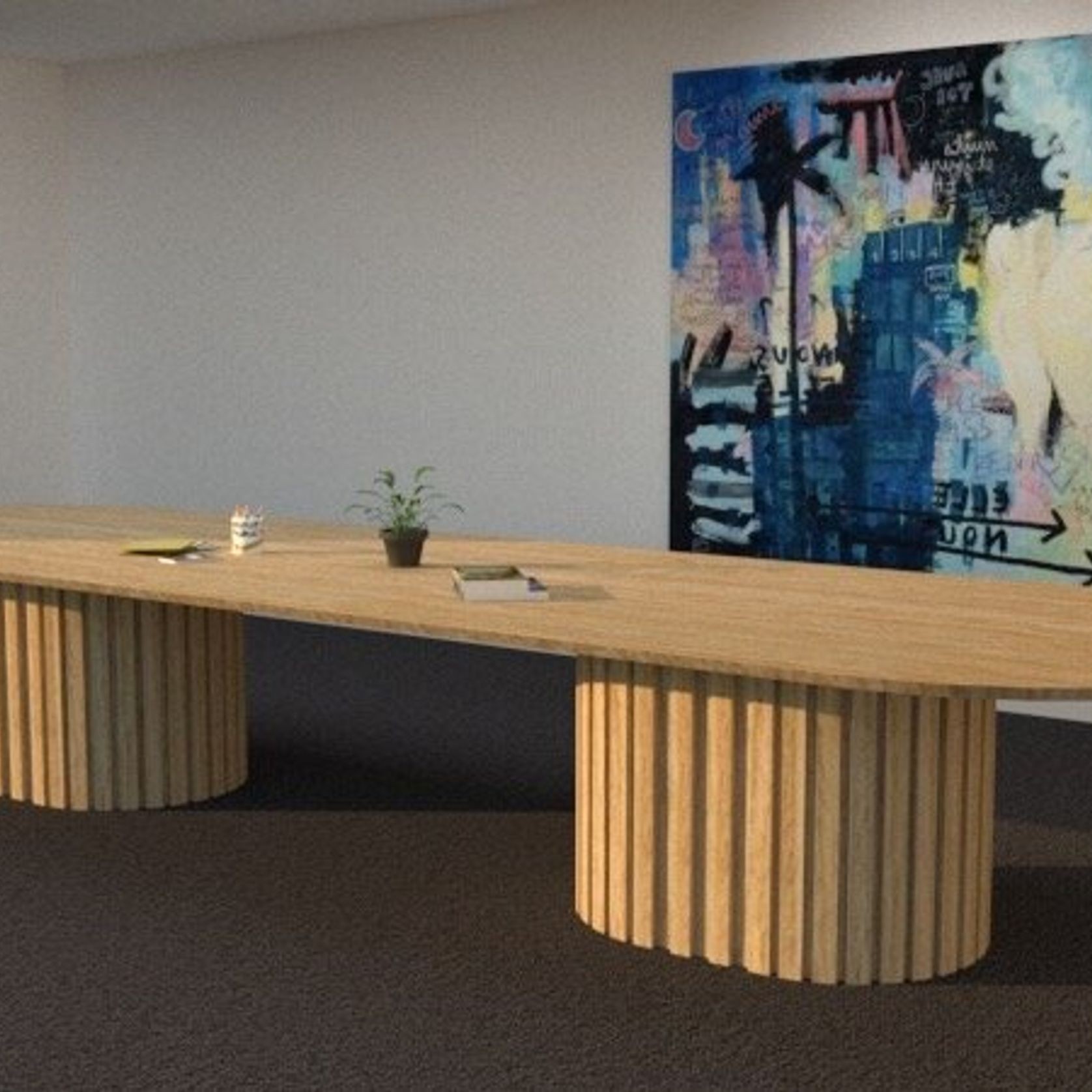 Cylinder Boardroom Table gallery detail image