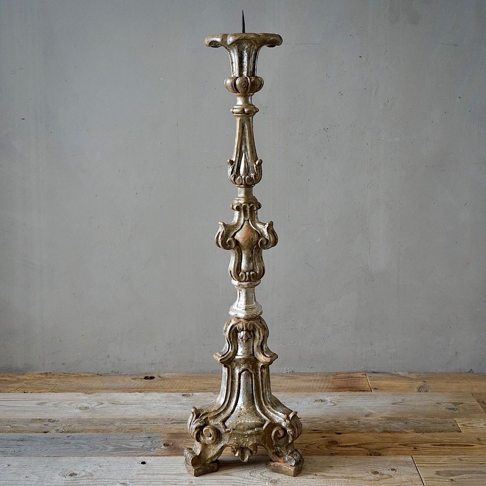 Large Antique Italian Torchere Candlestick - 1230mm gallery detail image