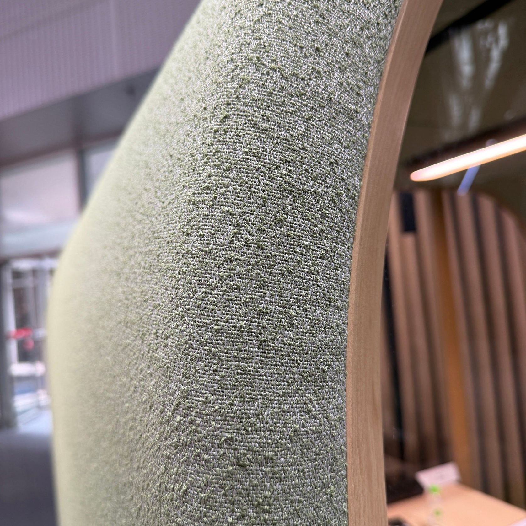 DUKE Single Seater Acoustic Office Silent Booth Pod - Green gallery detail image