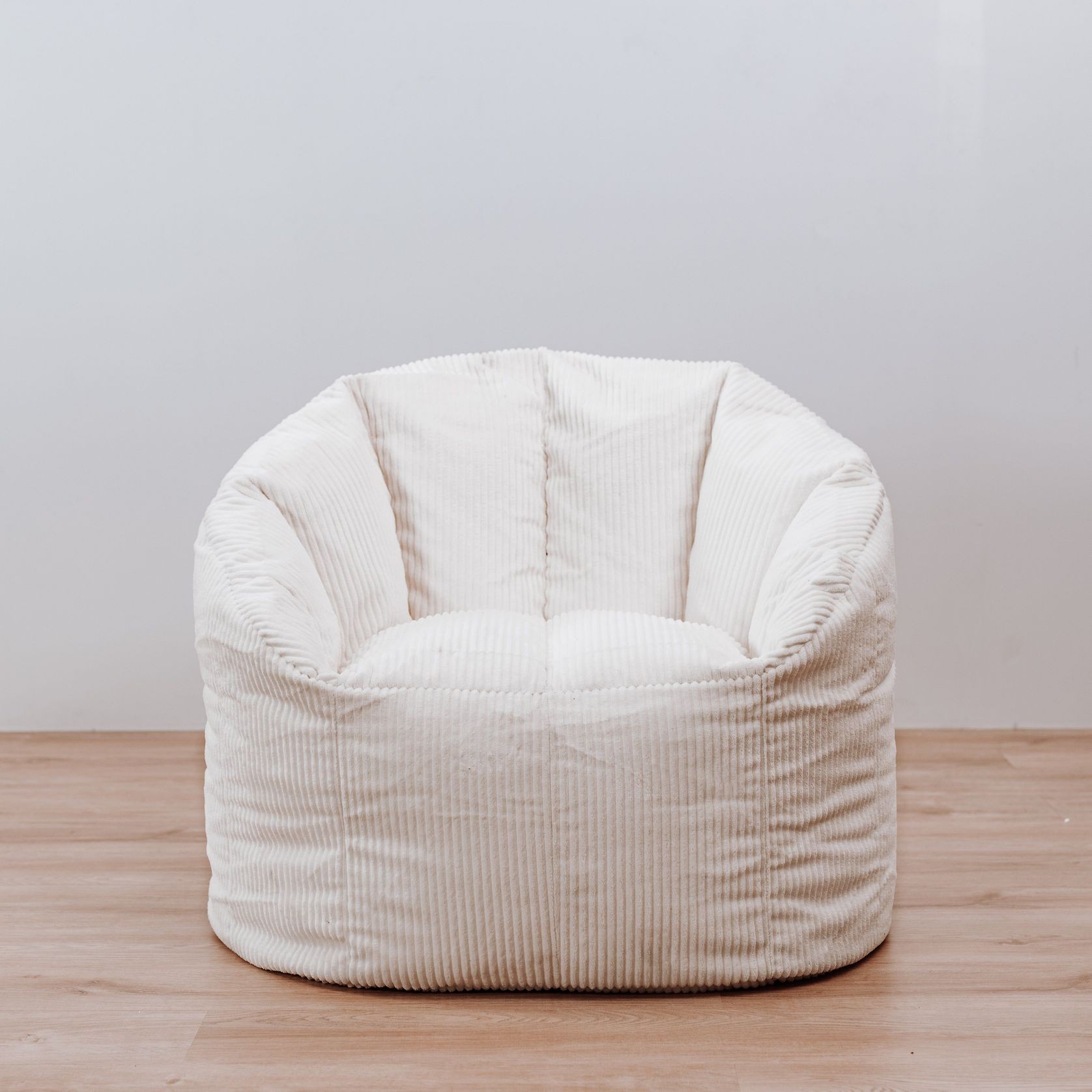 Corduroy Tub Chair | Bean Bag Cover - Ivory gallery detail image