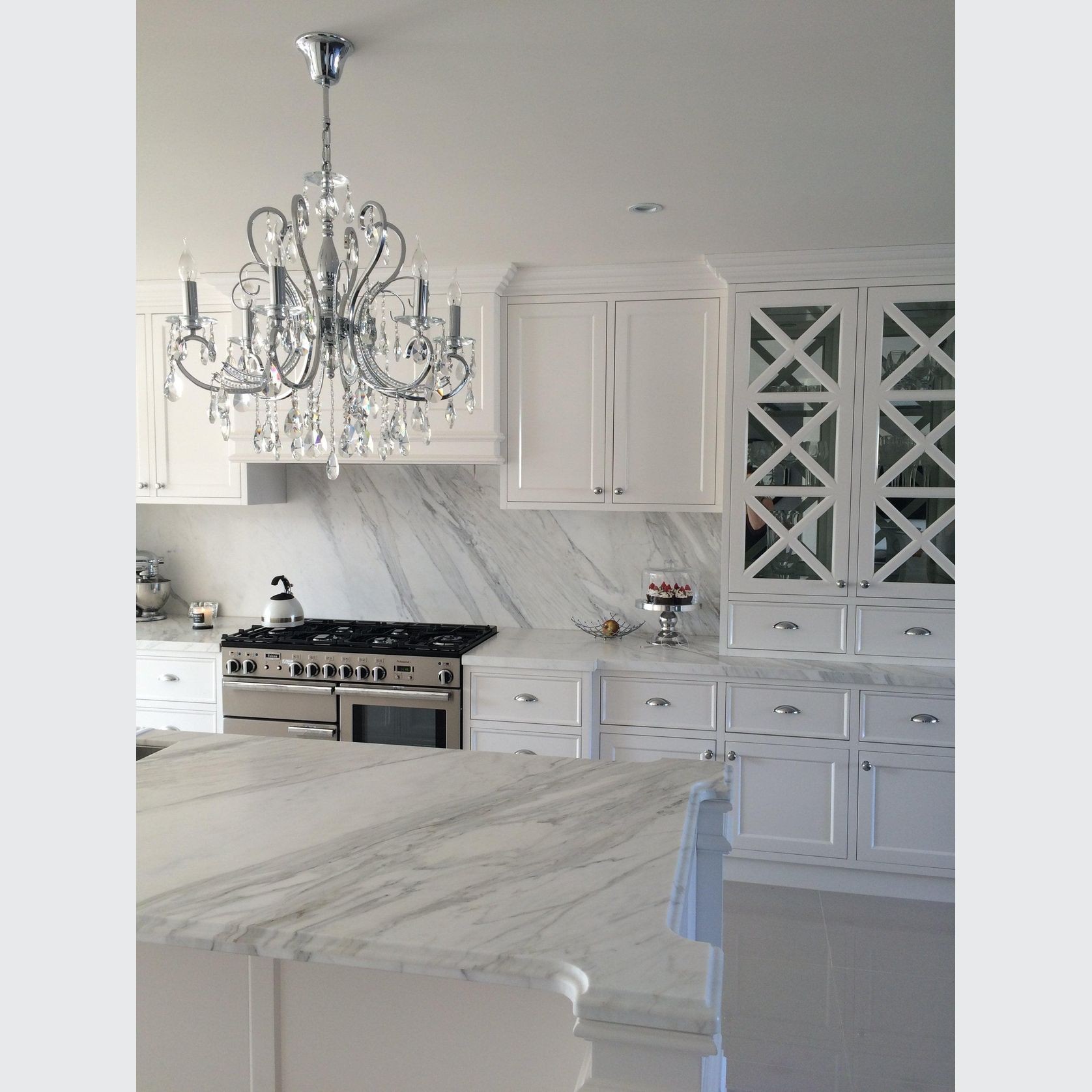 NewYork Princess 6 Arm Chandelier -Chrome- W:62cm gallery detail image