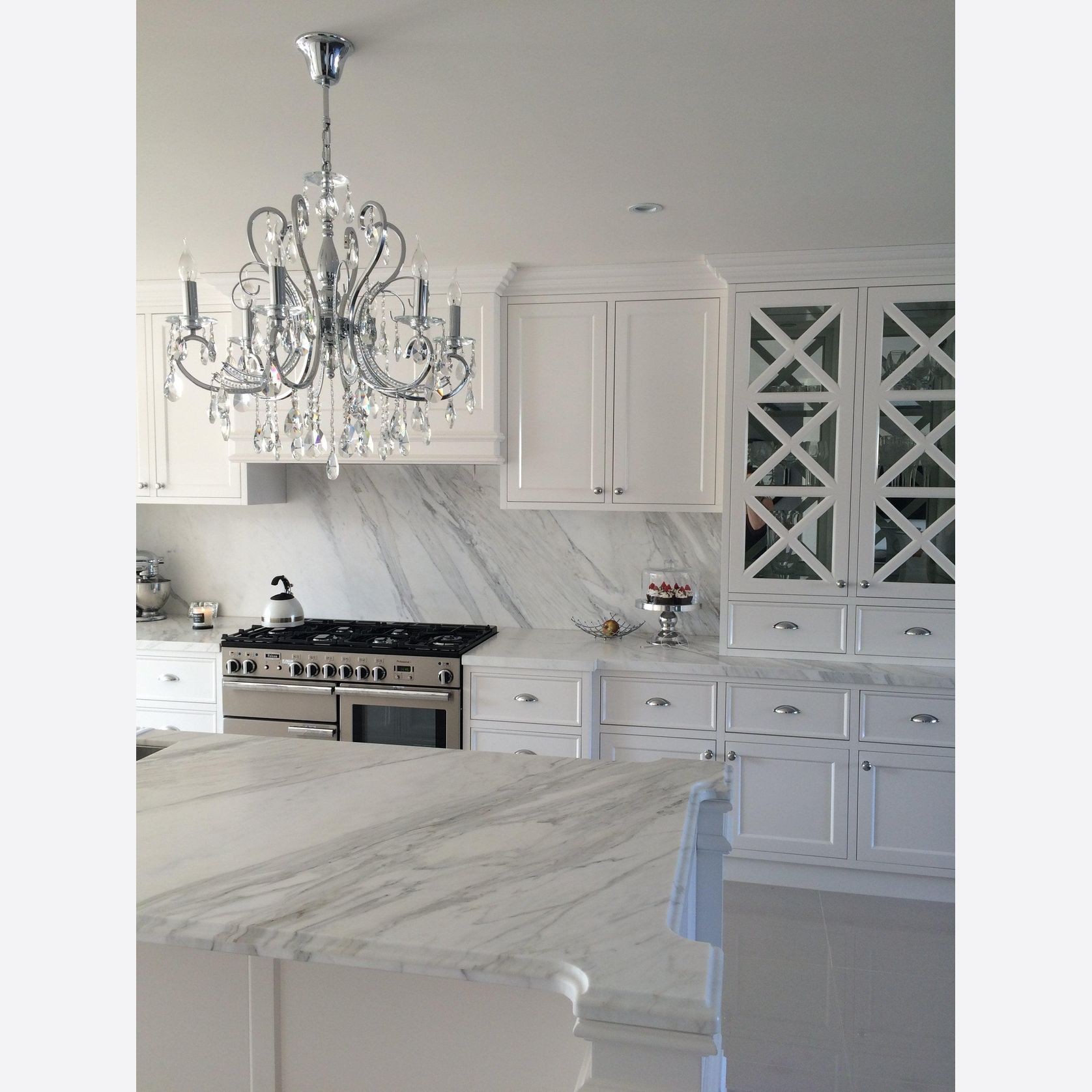 NewYork Princess 6 Arm Chandelier -Chrome- W:62cm gallery detail image