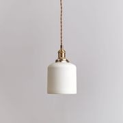 Gloria | Gold Ceramic Pleated Pendant Light gallery detail image