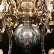 Antique French Silvered Chandelier gallery detail image