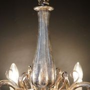 Antique French Silvered Chandelier gallery detail image