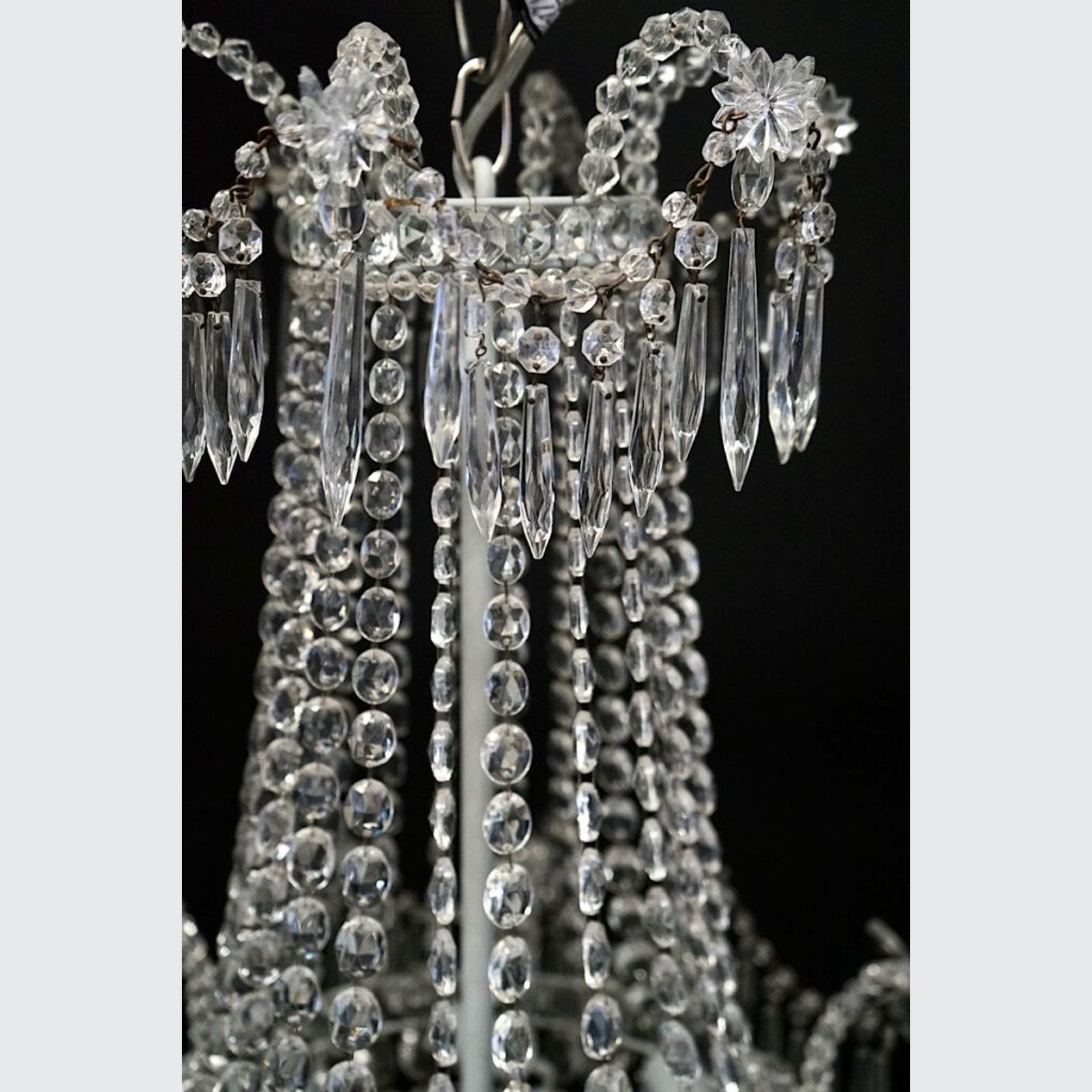 French Neoclassical Cascade Chandelier gallery detail image