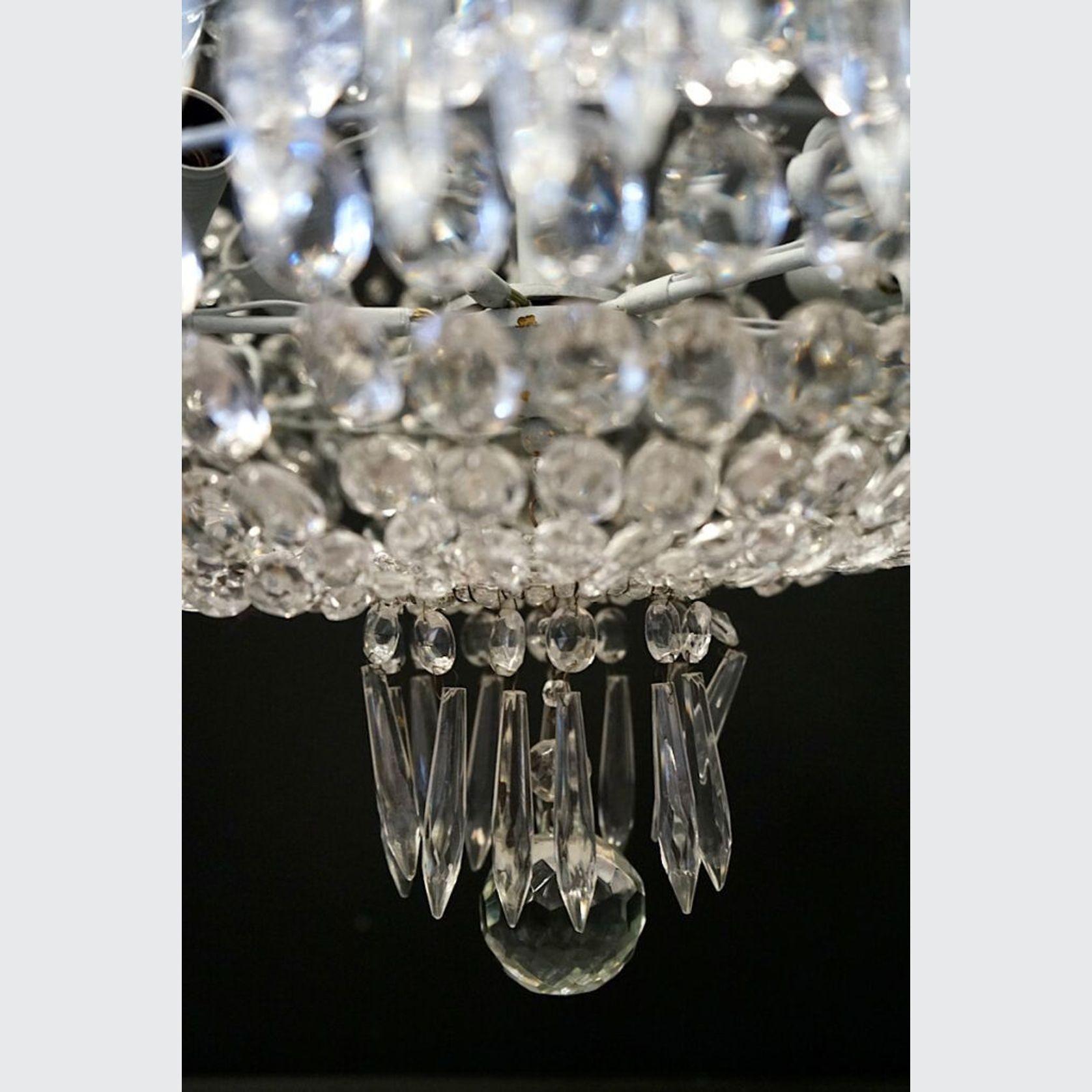French Neoclassical Cascade Chandelier gallery detail image
